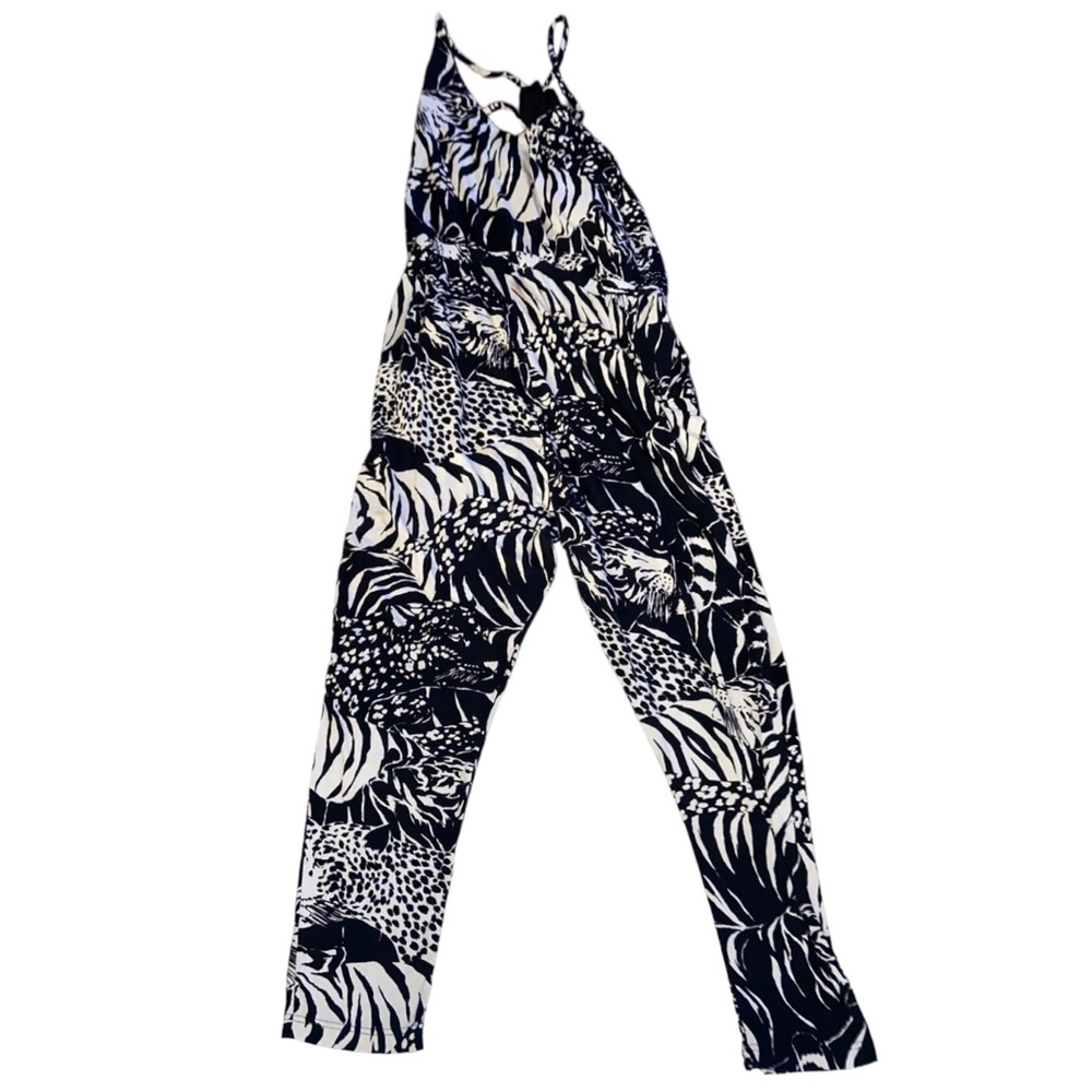 TopShop Animal Print Jumpsuit